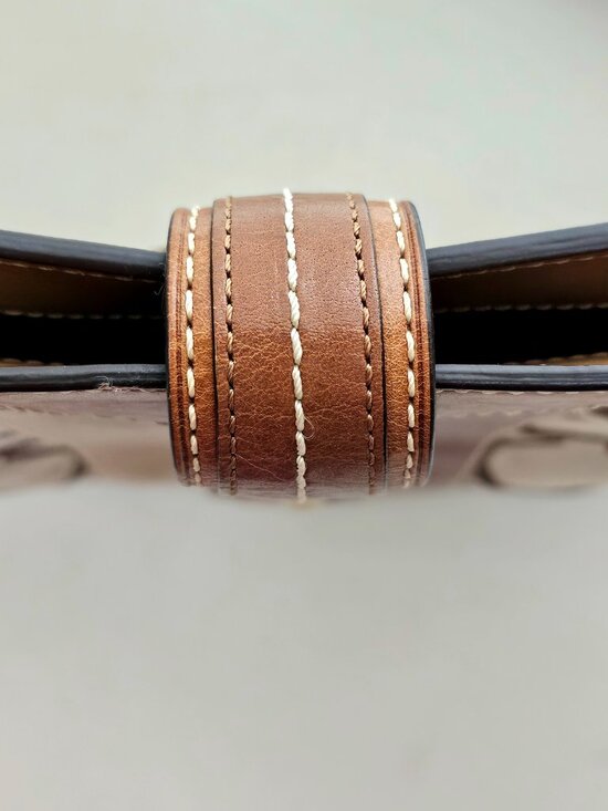 Coach Vintage Signature Jacquard Shoulder Bag | Style D0768 | Leather Trim | Hor - Picture 5 of 16